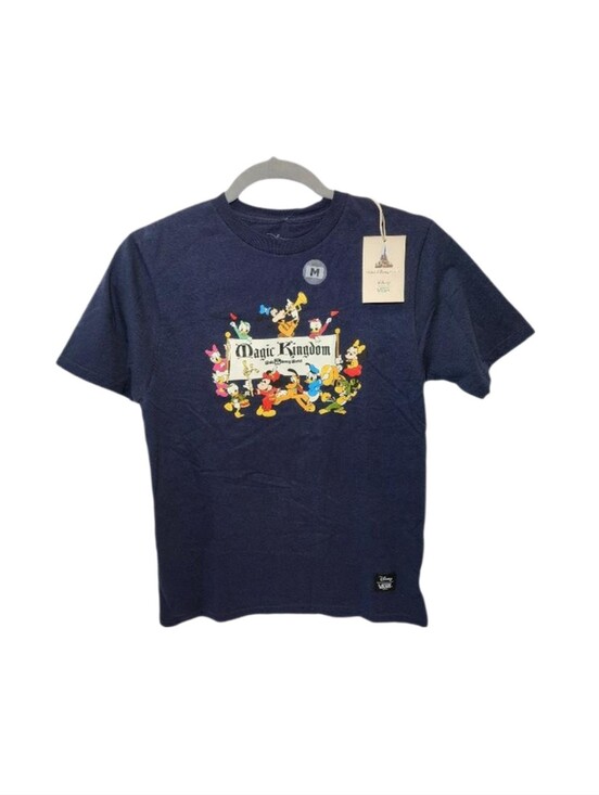 Vans Other - Disney VANS - KIDS Navy Blue Magic Kingdom T-Shirt - WDW 50th - Size M - NWT